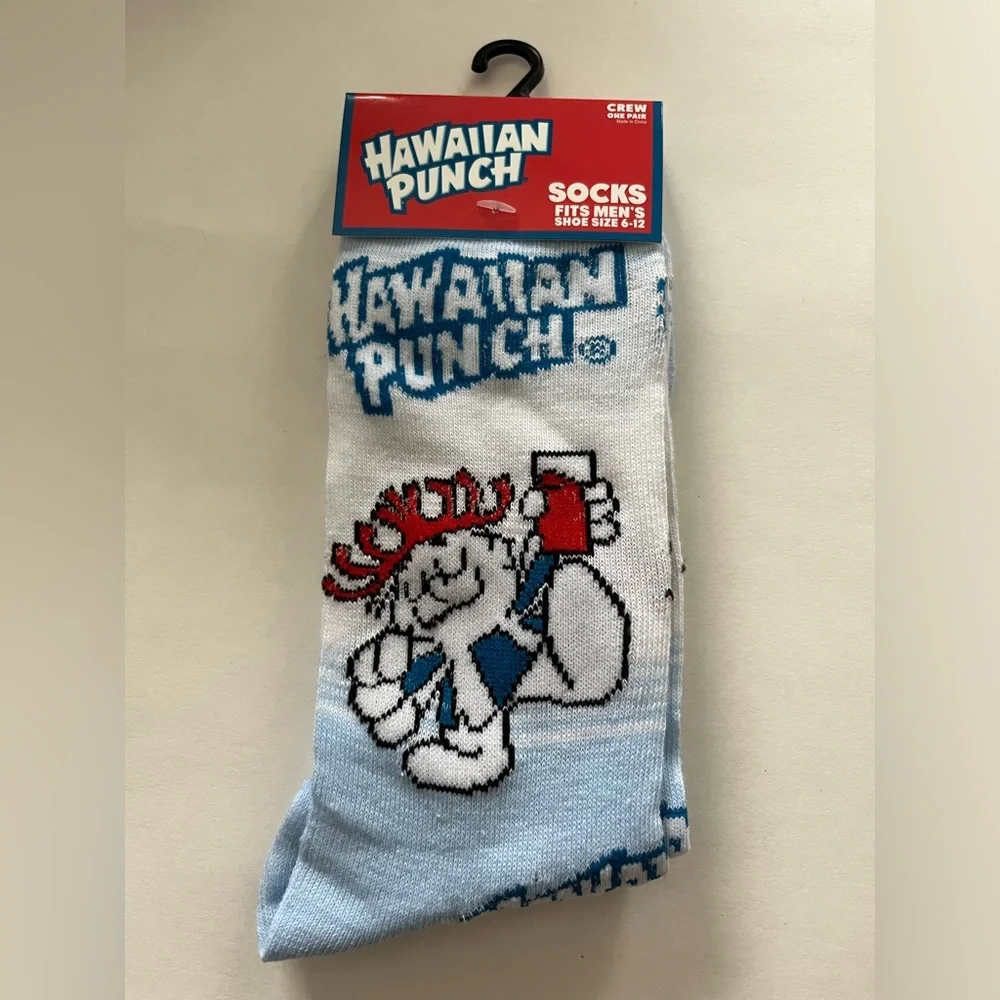 Hawaiian Punch Socks Fits Men’s Shoe Size 6-12